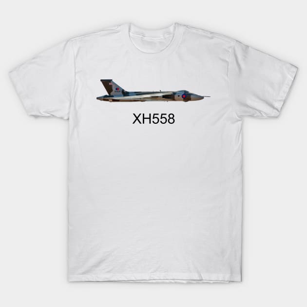 XH558 Avro Vulcan T-Shirt by SteveHClark